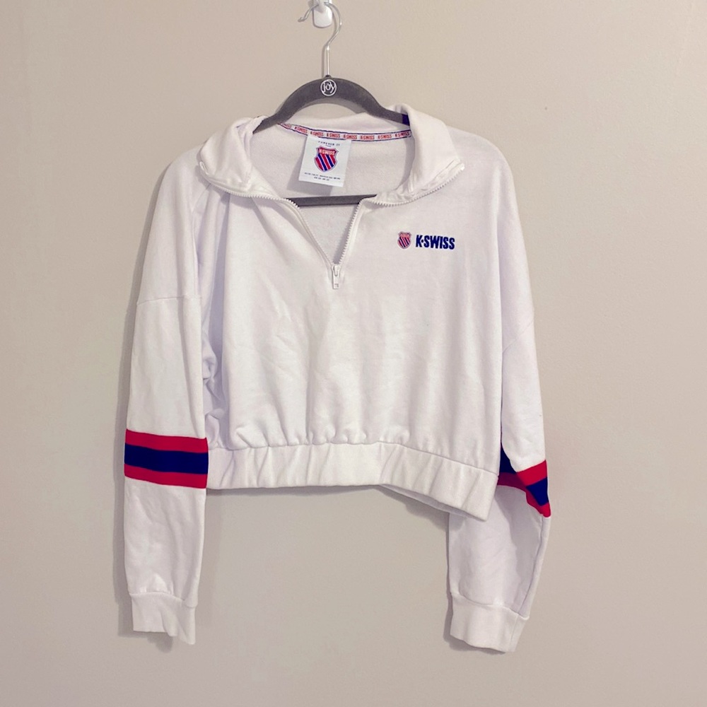 K-Swiss cropped hoodie